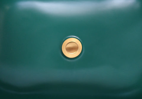 Matt Dark Green 505*340*110 Slim Edge Above Counter top Porcelain Basin Bathroom