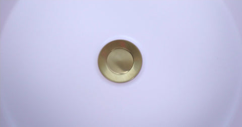 360*360*120 Matt Light Pink Round Above Counter Top Porcelain Basin Bathroom