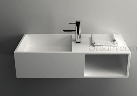 800*400*200mm SOLID SURFACE HAND WASH BASIN Vanity Wall Hung