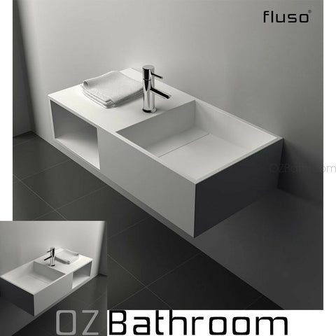 800*400*200mm SOLID SURFACE HAND WASH BASIN Vanity Wall Hung