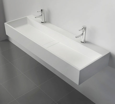 1200*400*150mm Solid Surface Basin for white bathroom