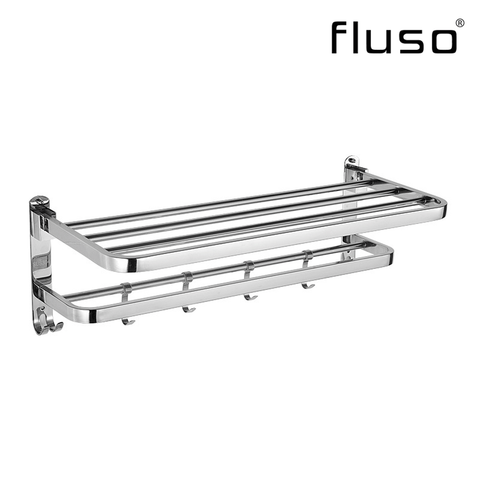 304 Stainless steel 600MM Wall hung shelf holder for Bathroom towel