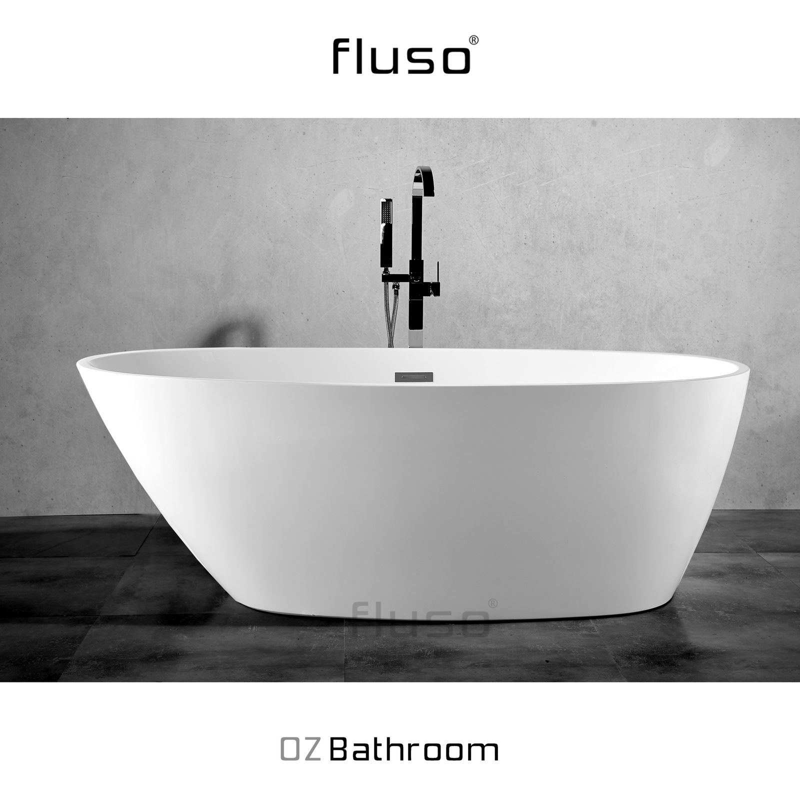 @Melbourne - Local Pick Up Only! -Thin edge Bathroom Japanese Acrylic Free Standing BathTub 1700x800mm for white bathroom