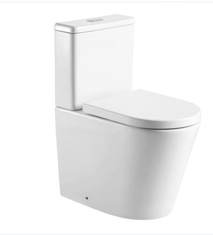 Melbourne Local pick up Smart  Compact RIMLESS Toilet Suite BACK TO WALL- CLOSE COUPLED- SOFT CLOSE Seat