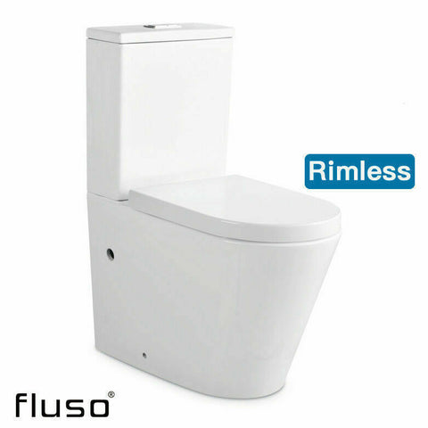 Melbourne Local pick up price - RIMLESS Toilet Suite Designer BACK TO WALL- CLOSE COUPLED- SOFT CLOSE Seat