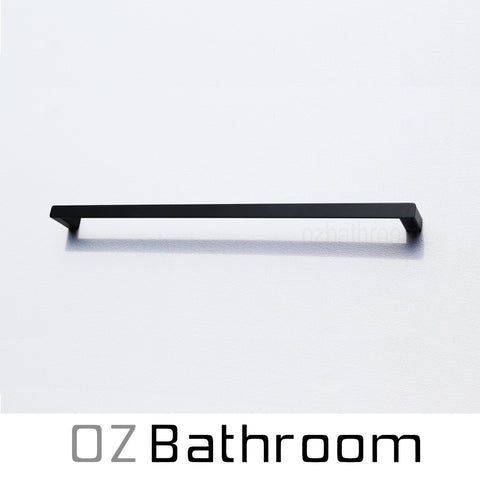 matt black towel rail for white bathroom